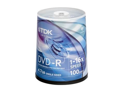 Tdk 47gb 16x Dvd R 200 Packs Dvd Recordable Media Model 48520 Kit