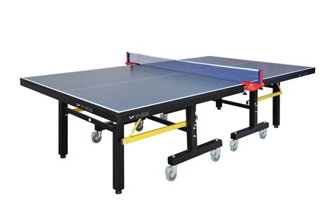 Single Folding Competition Ping Pong Tables Blue Top Easy Install
