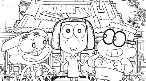 Big City Greens Coloring Pages Wonder Day Coloring Pa