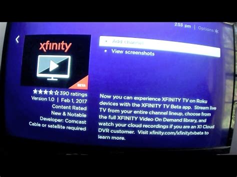 It's not in the app store and the hacking the executable on the fire stick, as some articles suggest, doesn't do the trick either. xfinity comcast x1 roku app - YouTube