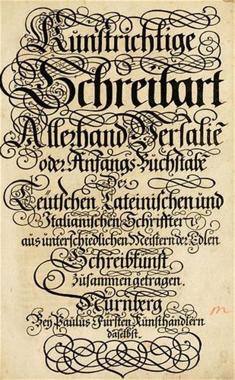 17th Century Calligraphy From Germany Lettering Typography Letters