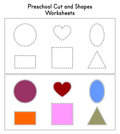 12 Printable Shapes Cutting Worksheets Supplyme Cutting Shapes