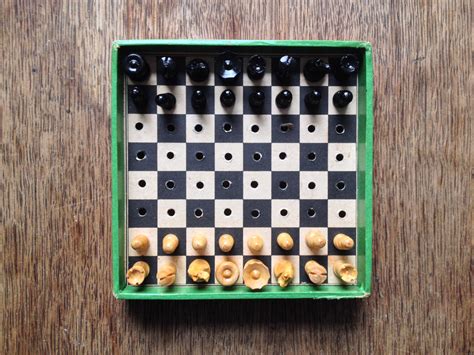 Charming Tiny Chessboard With Beautifully Crafted Pawns