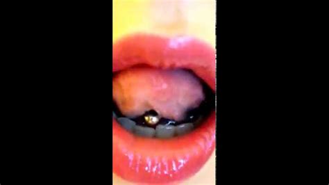 my tongue piercing after two weeks youtube