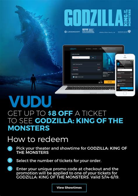 50% off on popcorns at amc theatres, earn free tickets & more. Atom CineSavings - Get $8 Off a Ticket to GODZILLA: KING ...