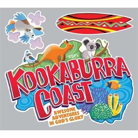 Kookaburra Coast Theme Iron Ons Pkg Of 10 Coast Vbs Themes Vbs