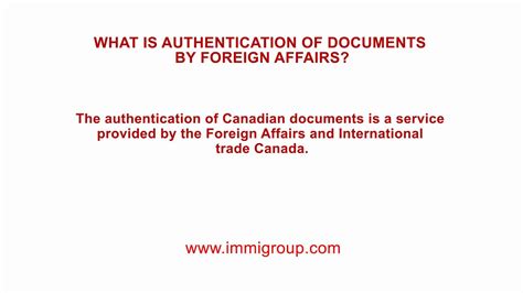 What Is Authentication Of Documents By Foreign Affairs Youtube