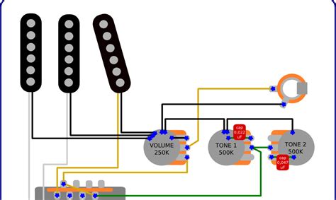 Pickup name, coil wire guage, coil wire insulation(pe=plain enamel, f= formivar, p fender pickups. The Guitar Wiring Blog - diagrams and tips: Stratocaster Double Tone Control Mod