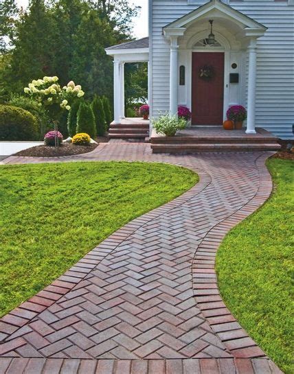 We added a granite step to transition from the street side. Pin by Janet Hefley on How does your garden grow? | Brick ...