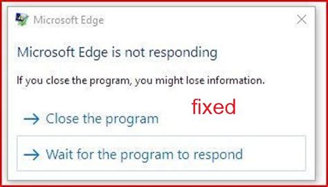 microsoft edge not responding fixed