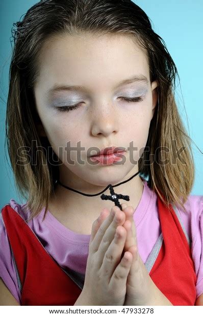 One Little Girl Praying Stock Photo 47933278 Shutterstock