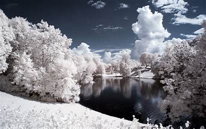 Snow Winter Water Nature Trees Landscape Wallpapers