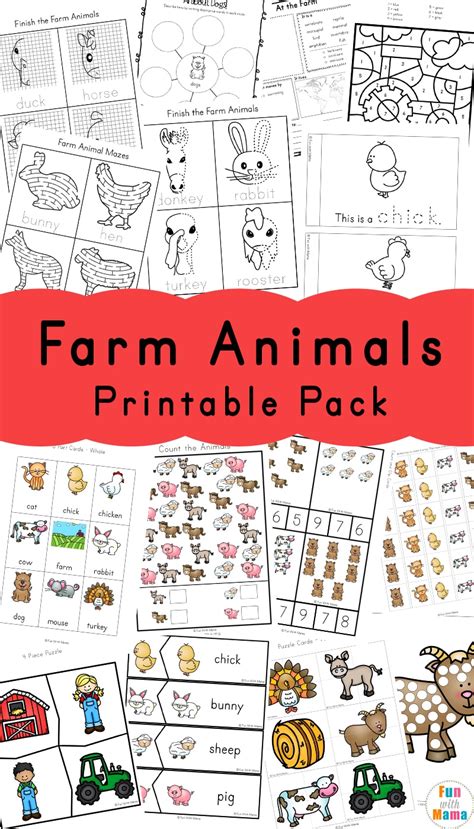 Farm Animal Activities For Preschoolers Fun With Mama