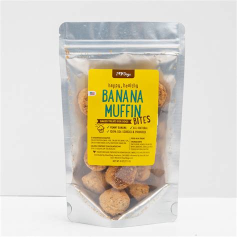 Happy Healthy™️ Banana Muffin Bites Soft Baked Treats 4 Oz Cannanine