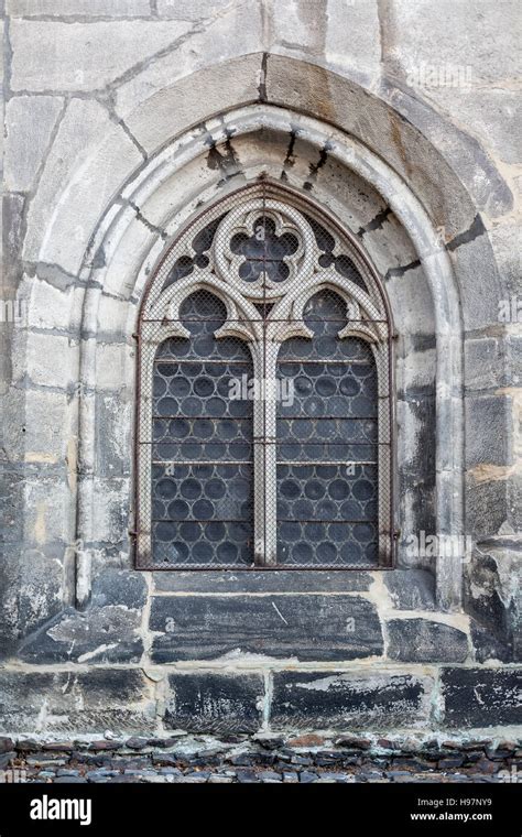 Old Gothic Cathedral Window Stock Photo Alamy