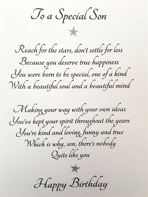50 birthday quotes, wishes, and text messages for friends and family. Card for adult son, special sons birthday, birthday card ...