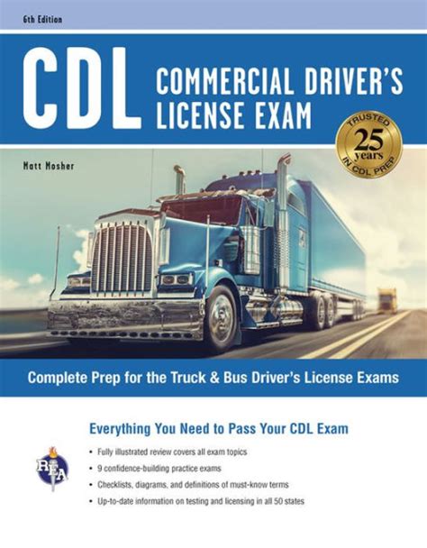cdl commercial driver s license exam 6th ed by matt mosher ebook barnes and noble®