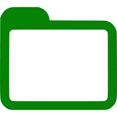 Green Folder Icon Free Green Folder Icons