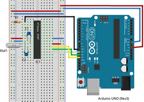Using Arduino As An Isp To Program A Standalone Atmega 328p Including