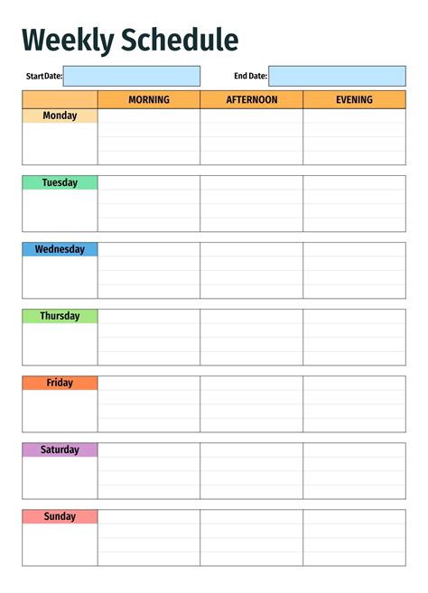 Weekly Calendar Planner Daily Planner Pages Calendar Ideas Weekly