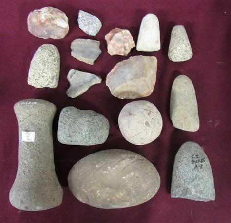 Sold Price Fifteen Indian Stone Tools Ohio Region Diller Collection