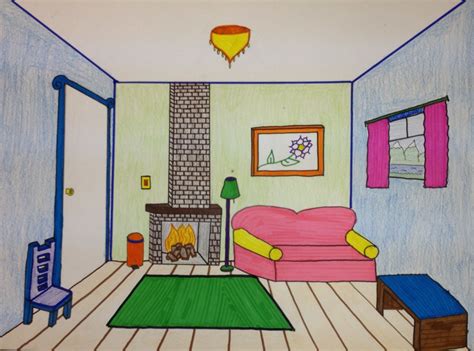 one+point+perspective+room+by+middle+school+student The helpful art