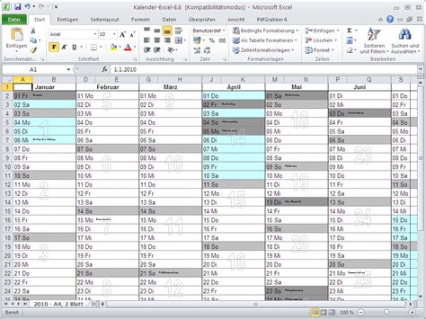 Geeignet für eine vielzahl von anwendungen: Kalender 2021 Nrw Excel : Excel Kalender 2021 Kostenlos ...