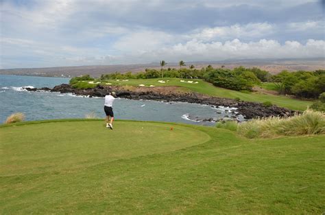 The third hole at Mauna Kea golf course, Big Island of Hawaii. Most