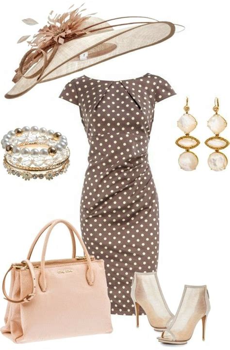 Polka Dot Dress Vintage Aesthetic Derby Outfits Kentucky Derby