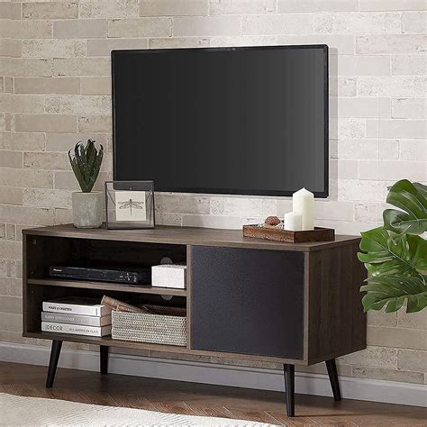 Buy Mid Century Modern Tv Stand For 55 Inch Flat Screen Wood Tv
