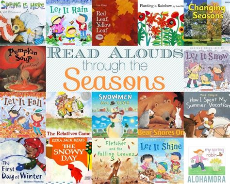 Preschool And Kindergarten Read Alouds Through The Seasons Books For