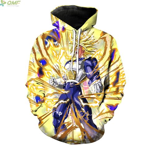 Dragon ball z future trunks jacket costume quantity. Trunks Powers Up Super Saiyan Hooded Tops Casual Hoodies Fashion Male Sweatshirts Dragon Ball Z ...