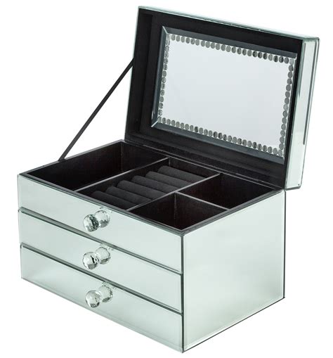 Large Mirrored Two Drawer Jewellery Box Review
