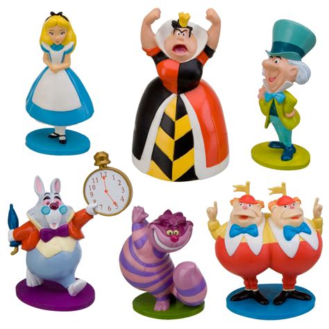 Disney Alice In Wonderland Figure Play Set 6 Pc 200647