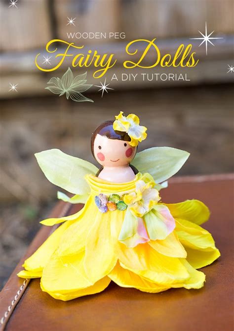 Diy Tutorial Wooden Peg Fairy Dolls Hostess With The Mostess®