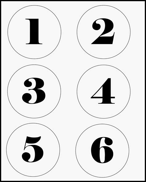 Number Labels Printable Printable Word Searches