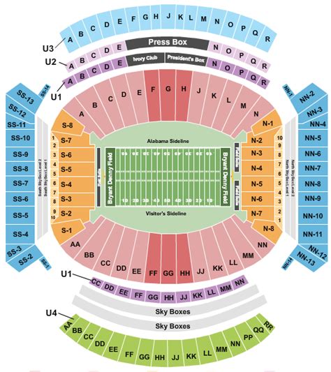 Alabama State University Football Stadium Seating Chart Elcho Table
