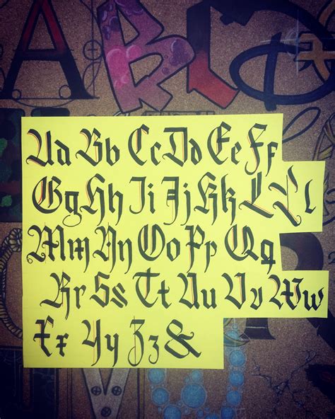Alphabet Calligraffiti 002 Lettering Fonts Lettering Gothic Fonts