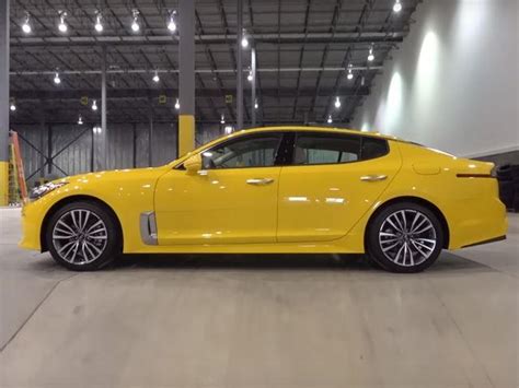 What Do You Think Of The Sporty Kia Stinger In Yellow Carbuzz