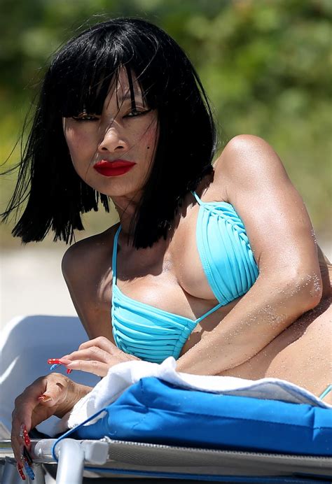 Bai Ling In A Powder Blue Bikini At Sunny Isles Beach CelebMafia