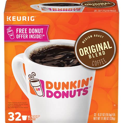 Dunkin Donuts Original Blend K Cup Pods For Keurig K Cup Brewers