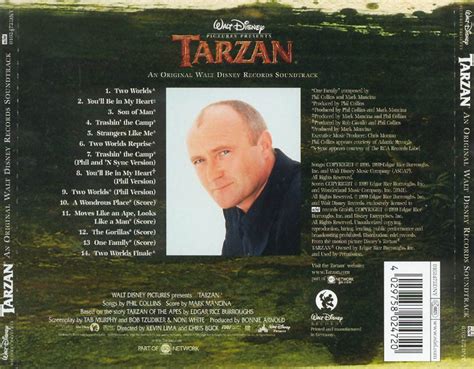 Back Cover Of The Tarzan Original Soundtrack