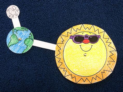 Sun Earth Moon Orbit Library Craft 2014 Moon Orbit Weather Unit