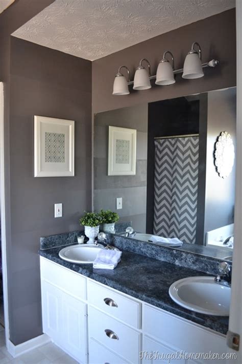 A diy mirror frame can be customized for any size builder grade bathroom. 10+ DIY ideas for how to frame that basic bathroom mirror