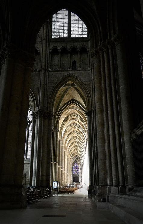 Reims Cathedral Grand Scale Of Colonnade Photograph By Nadalyn Larsen
