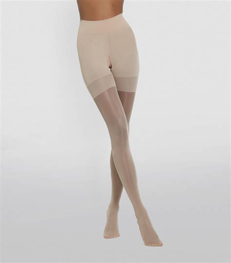 Wolford Nude Pure 30 Complete Support Tights Harrods UK