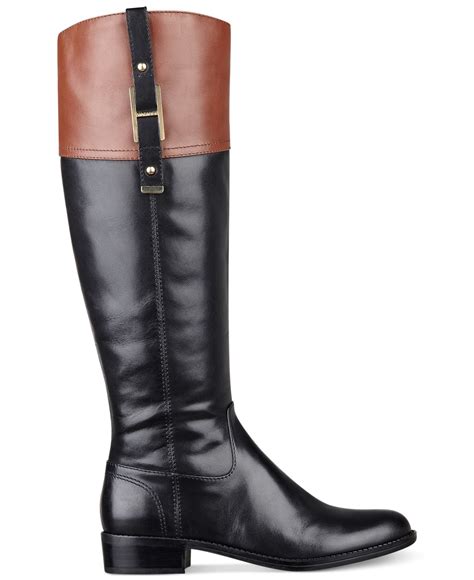 Lyst Tommy Hilfiger Womens Gibsy Tall Riding Boots In Black