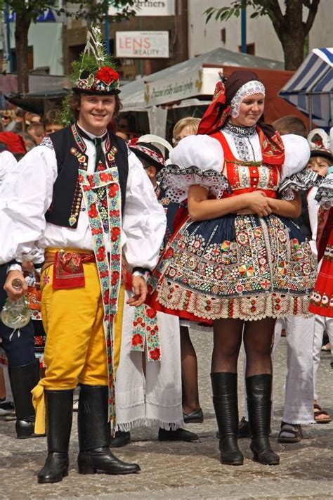 Žádovický Kroj Folklore Folk Costume Costumes Art Populaire Moravia