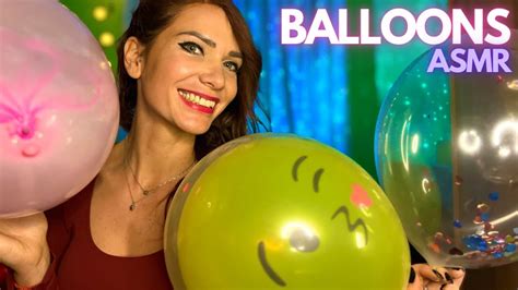 Asmr Balloon 🎈 Blowing Nail Tapping Scratching No Talking Youtube