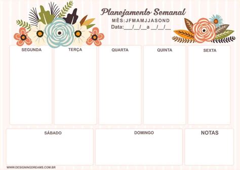 A Printable Planner With Flowers And Leaves On The Top In Pink Tones